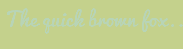 Image with Font Color B8D4B6 and Background Color C4D18C